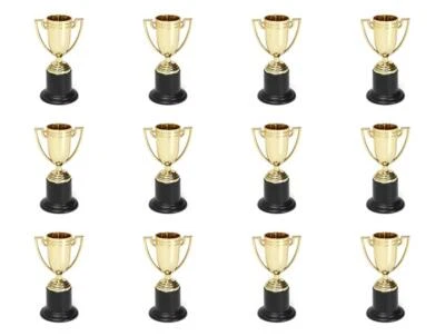 Trofeo de oro de 4"" para eventos deportivos, fútbol, fútbol, fiesta de cumpleaños 12 piezas Foto 1 de 3