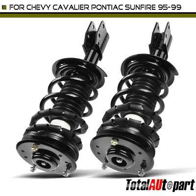 2x Conjunto completo de puntal y resorte helicoidal para Chevrolet Cavalier Pontiac delantero Foto 1 de 4