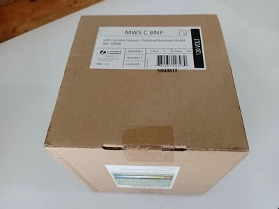 Nuevo Lithonia MWSC BNP LED Cilindro Aplique Montador Pulido Cepillado Níquel Luz Foto 1 de 4