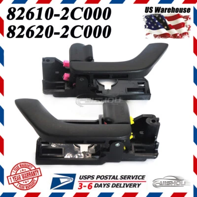 Pair Front Right Left Side Inside Interior Door Handle For Hyundai Tiburon 03-08 - Imagem 1 de 4