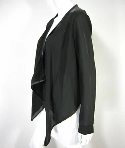 IRIS LOS ANGELES BLOUSE TOP SIZE L LARGE DROP DOWN BLACK ZIPPER - Picture 1 of 11
