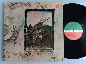 LED ZEPPELIN YELLOW PICTURE INSERT GATEFOLD SLEEVE GREEK LP VINYL MINT - Photo 1/10
