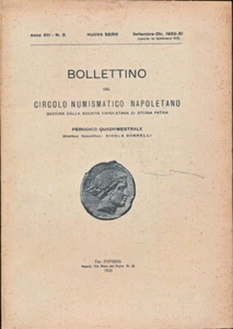 Hn 1932 n.3 -bulletin Of Circle Numismatist Neapolitan Naples a41 - Picture 1 of 1