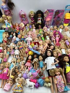Huge Lot Kelly Chelsea Skipper Barbie Little Sister Dolls Extra Mlnis Clothes ++