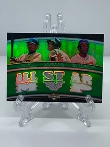 2010 Ichiro Cal Ripken Jr. Frank Robinson Triple Threads #TTRC-21 #01/18Mint - Picture 1 of 2