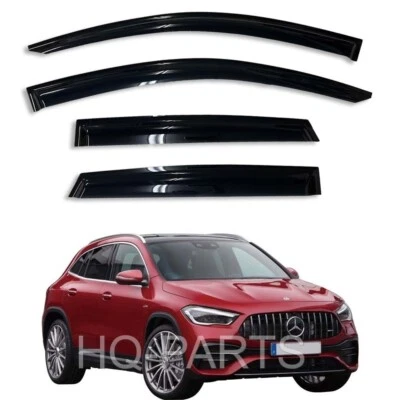For 21-24 GLA250 H247 Smoke Tint Window Visors Sun Wind Rain Guard Deflector - Image 1 of 3