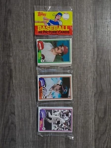 1981 Topps Baseball Rack Pack Lou Piniella On Top Rickey Henderson #4 On Bottom - Picture 1 of 4