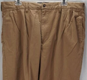 RALPH LAUREN ANDREW PANTS KHAKI CLASSIC CHINO COTTON MENS SIZE 38 X 30 UN-HEMMED - Picture 1 of 9