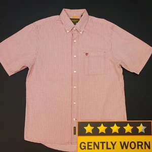 Timberland Gingham Shirt Vintage US L Fits Like UK XL (LOOSE) Relaxed Fit Check - Picture 1 of 11