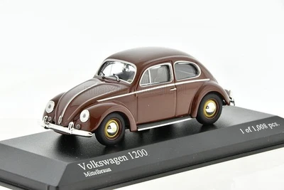 VOLKSWAGEN 1200 brown 1953 1/43 MINICHAMPS 430052106 - Image 1 of 4