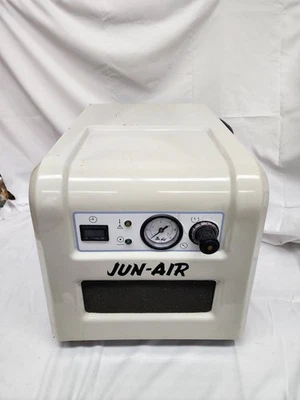 Jun-Air 1770008 87R-4P Oilless Piston Air Compressor in Sound Proof Cabinet 120v - Image 1 of 4