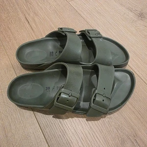 Birkenstock Arizona Sandals Olive Green Size 38 EU Comfortable Slides - Picture 1 of 6