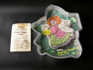 WILTON JOYFUL ANGEL NOEL MUSICAL DOVE OF PEACE CAKE PAN PICTURE INSTRUCTIONS VGC - Picture 1 of 6