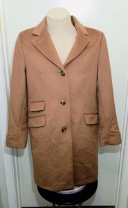 NEU Lauren by Ralph Lauren Damen Woll Trenchcoat beige camel Größe 14 Taschen - Bild 1 von 12