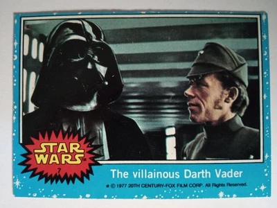 STAR WARS - Trading Card #7 Darth Vader  1977 - Image 1 of 2