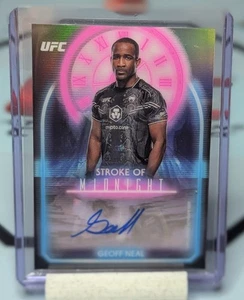 2025 Topps Midnight UFC Geoff Neal Auto Stroke of Midnight #SMA-GN - Picture 1 of 4