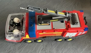 Playmobil 5337 Feuerwehr Flughafenlöschfahrzeug mit Licht + Sound fast Komplett - Bild 1 von 4