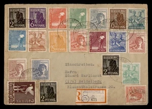 DR WER 1948 DEUTSCHLAND EINGETRAGEN 2M HEIDELBERG W12967 - Bild 1 von 2