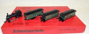 BEMO ZEUKE Spreewaldbahn tren de pasajeros H0m locomotora de vapor tres vagones - Imagen 1 de 6