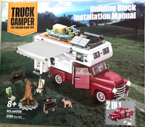 How To Build Pickup Truck Kit Camper Model Toy Booklet Instructions Dog Guitar - Picture 1 of 5