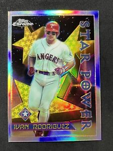 1996 Topps Chrome Refractor Ivan Rodriguez Star Power #87 Rangers