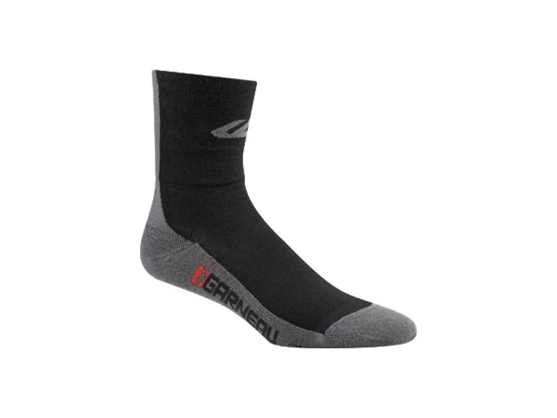 NUEVO Louis Garneau Hilado con Calcetines de Lana Merino Negro Gris Pequeño/Mediano Foto 1 de 1