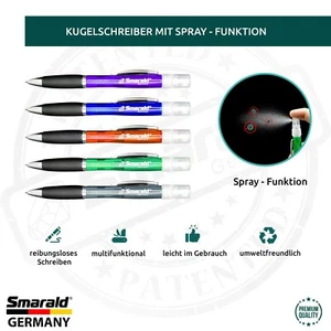Kugelschreiber mit Spray Funktion für Desinfektion oder Parfüm 2 in 1 5 ml leer - Bild 1 von 17