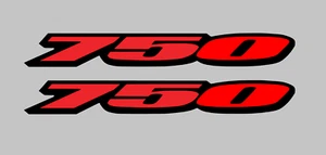 2 x 750 ccm DECAL Suzuki GSX-R • Aufkleber • Sticker • viele Farben • s5 - Bild 1 von 24