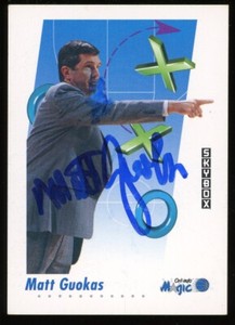 1992-93 Skybox MATT GUOKAS Signed Card autograph AUTO magic