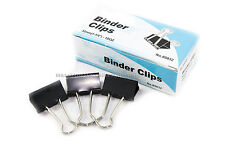 New 36 PCs 32mm 1-1/4" Binder Clips, small Size Metal Paper Binding Office 3 DOZ