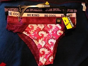 NEW Joe Boxer Be Kind ~ Women's Tanga Underwear Panties 3-Pair Nylon Blend ~ 2X - Picture 1 of 19