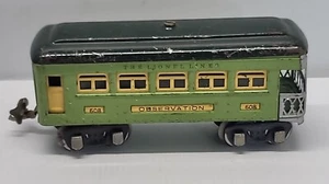 Lionel Prewar 1930s Lionel #608 Illuminated Observation Car - Picture 1 of 6