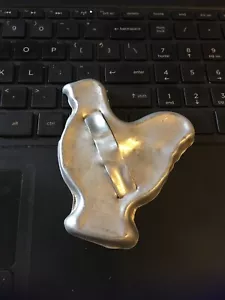 Cortador de galletas de metal vintage - gallo pollo gallo, 3-1/2" - Imagen 1 de 2