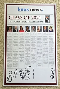 2021 Women's Basketball Hall Of Fame Induction signed Poster CATCHINGS CASH - Picture 1 of 3