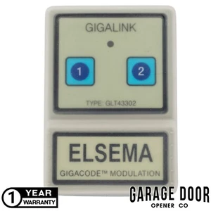 ELSEMA GIGALINK 433.92Mhz 2 Button Remote - Code GLT43302 GENUINE ELSEMA PRODUCT - Picture 1 of 11