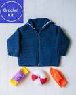 Kit crochet pour bébé marin crackerjack pull et sauveteur bébé hochet