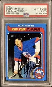 Ralph Macchio Signed Trading Card NY Islanders Karate Kid Cobra Kai Auto PSA/DNA - Picture 1 of 2