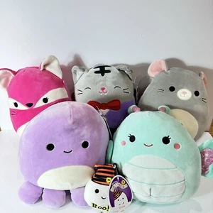 Squishmallows Pacchetto di 6 Peluche Giocattolo Fifi 8" Reina Misty Grace Violet Tally - Foto 1 di 16