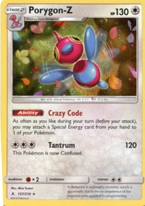 2019 POKEMON UNBROKEN BONDS PORYGON-Z 157/214 HOLO (RARE) - Picture 1 of 2