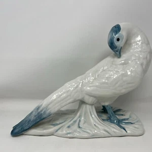 Nora Fenton Large White Blue Pheasant Bird Statue Italy Numbered 105/91A - Picture 1 of 15