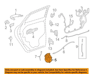 GM OEM 14-22 Encore,Sonic,Trax Rear Door Lock Hardware-Latch 13579545 - Picture 1 of 2