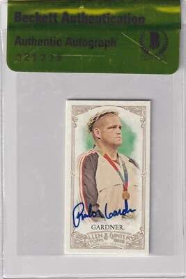 Rulon Gardner Signed 2012 Topps Allen & Ginter Mini Card #16 BAS COA Autograph - Image 1 of 4