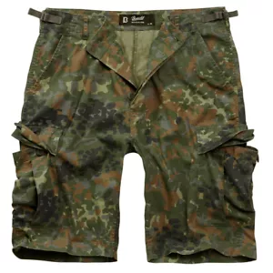 Pantalones Cortos Carga Brandit BDU Ripstop - Camuflaje Flecktarn - Todas las Tallas - Imagen 1 de 5