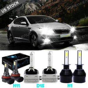 For Kia Optima 2011-2013 LED HID faro alto/bajo haz+luz antiniebla 6�� bombillas - Picture 1 of 12