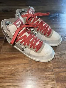 Nike Swoosh Hi Top Sneakers 334032-221 - Women’s Size 6 - Picture 1 of 7