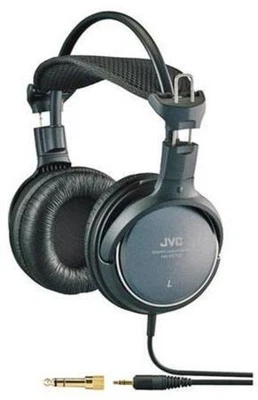 JVC HARX700 Sonido de Precisión Tamaño Completo Alrededor de la Oreja Auriculares 50mm Controlador (Negro) [ Foto 1 de 2