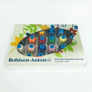 Robison Anton 24 Spool Poly Most Popular Color Thread Set New - Picture 1 of 1