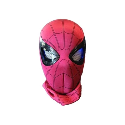 Máscara de Spider-Man Cosplay Casco Máscaras Accesorios para Adultos Niños Regalo Iluminar Ojos Foto 1 de 4