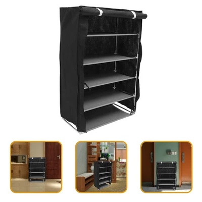 Shoe Rack Storage Organizer 6-Tier Shoe Cabinet Shoe Organizer Home Shoe Rack - Image 1 of 4