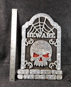Tombstone Beware Halloween Foam Decoration ................................(SB7) - Picture 1 of 4